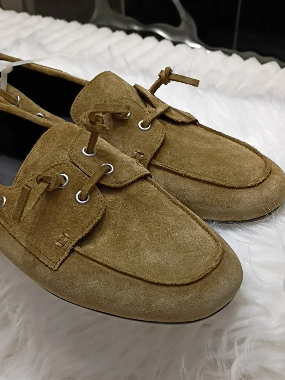 Vince Marin Women's Suede Slip On Boat Shoes Size 7